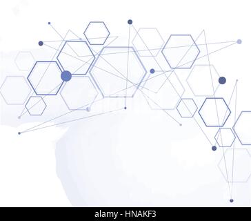 Absract technology and science background. Stock Vector