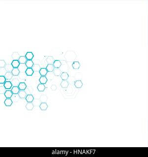Absract technology and science background. Stock Vector