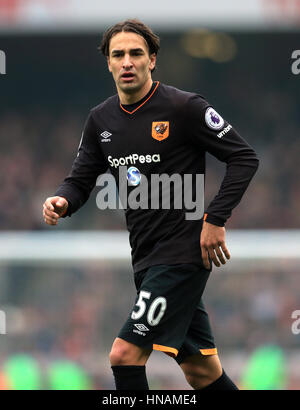 Hull City's Lazar Markovic during the Premier League match at the Emirates Stadium, London. Stock Photo