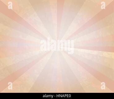 Abstract retro background. Sun Beams with Beige Blurred. The frame in retro stile. Stock Vector