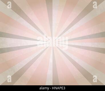 Abstract retro background. Sun Beams with Beige Blurred. The frame in retro stile. Stock Vector
