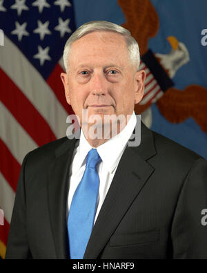 James N. Mattis the 26th United States Secretary of Defense Stock Photo