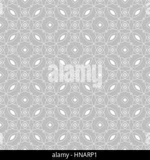 Seamless pattern. Modern stylish texture with repeating geometrical shapes. Rhombuses, ovals, dots, circles, ellipses. Monochrome. Backdrop. Web. Vect Stock Vector
