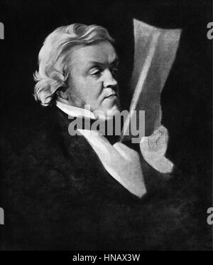 WILLIAM MAKEPEACE THACKERAY WRITER (1860) Stock Photo