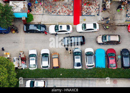 Residential area from above in Nanjing Stock Photo