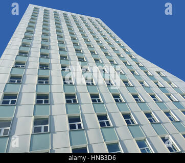 Moscow, Russia - January 25, 2017: Modern blocks of flats in Babushkinskiy district. Isolated on the blue sky. Stock Photo