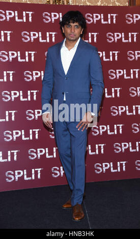 'Split' photocall in Milan  Featuring: M. Night Shyamalan Where: Milan, Italy When: 11 Jan 2017 Credit: IPA/WENN.com  **Only available for publication in UK, USA, Germany, Austria, Switzerland** Stock Photo