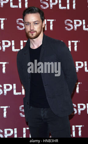 'Split' photocall in Milan  Featuring: James McAvoy Where: Milan, Italy When: 11 Jan 2017 Credit: IPA/WENN.com  **Only available for publication in UK, USA, Germany, Austria, Switzerland** Stock Photo