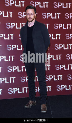 'Split' photocall in Milan  Featuring: James McAvoy Where: Milan, Italy When: 11 Jan 2017 Credit: IPA/WENN.com  **Only available for publication in UK, USA, Germany, Austria, Switzerland** Stock Photo