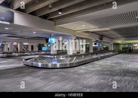 Empty Airport Luggage Area Stock Photo