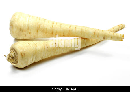 parsley roots isolated on white background Stock Photo