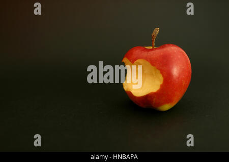 Apple with a bite Stock Photo