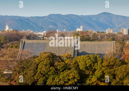 Skyline, Nijo castle,UNESCO World Heritage Site,Kyoto, Japan. Stock Photo