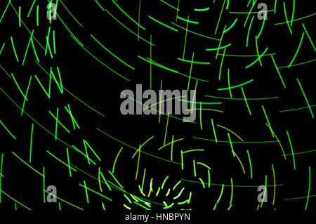 Light painting. Abstract, futuristic, colorful long exposure, black background-17. Stock Photo