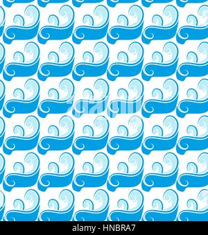 Passover seamless pattern with waves. endless background, texture. Vector illustration. Stock Vector