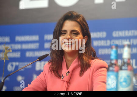 Berlin, Germany, 11 february 2017. Actress Macarena Gomez attends the 'Pieles' movie Press Conference during the 67th Berlinale International Film Festival at Grand Hyatt Hotel. Credit : Gianfranco Zanin / Alamy Live News. Stock Photo