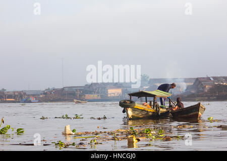 Asian Street Foods in Floating Market Stock Photo