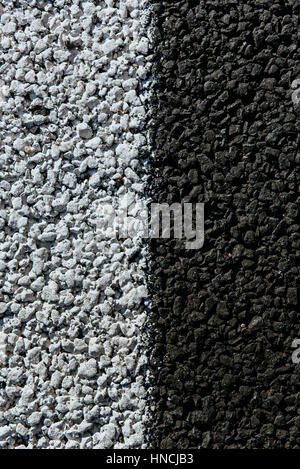 New asphalt texture with white dashed line Stock Photo