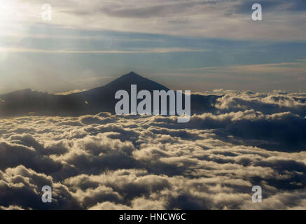 Mount Teide, Tenerife, Canary Islands is highest peak in Spain Stock Photo