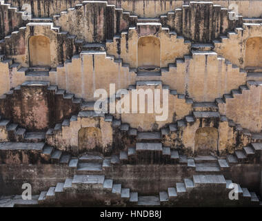 Step well near the amber fort, Jaipur Stock Photo