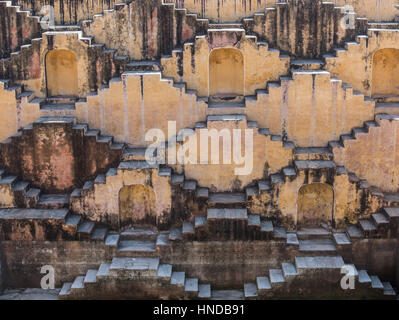 Step well near the amber fort, Jaipur Stock Photo