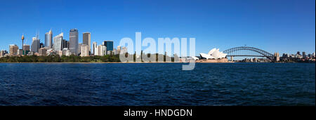 Sydney Opera House and Harbour Bridge, Sydney, Australia Stock Photo