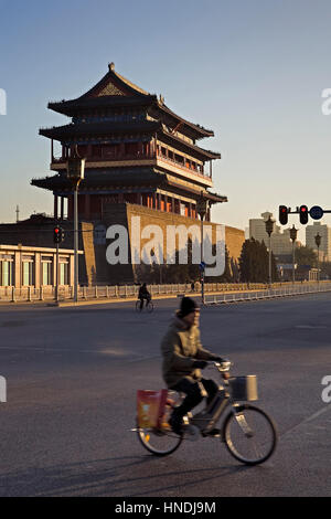 Qianmen Gate, gate, in the south of Tiananmen Square,Beijing, China Stock Photo