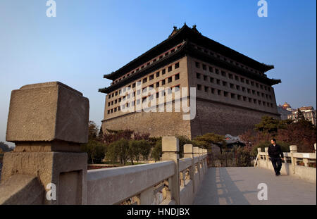 Ruins of the city walls Ming Park. Red Gate Gallery,Beijing, China Stock Photo
