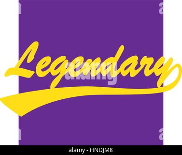 Legendary Caligraphy Design with Background Stock Vector Image & Art ...