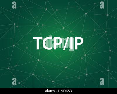 TCP IP - Transmission Control Protocol. Internet Protocol. Vector stock ...