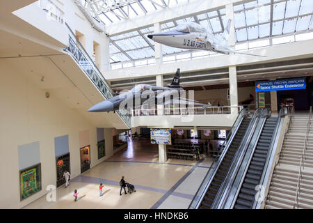 Los Angeles, JAN 29: 1st floor of California Science Center on JAN 29, 2015 at Los Angeles Stock Photo