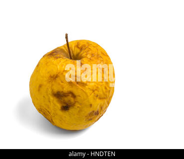 One red rotten apple isolated on a white background Stock Photo - Alamy