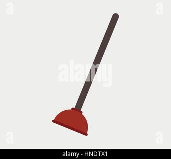 Drain Cleaning Stock Vector