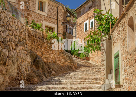 charming medieval street Stock Photo