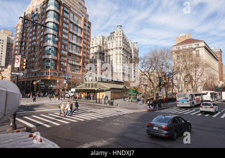New control house for the 72nd Street subway station, New York City, USA Stock Photo