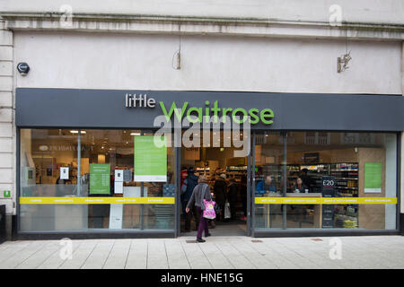 Waitrose store on Queen Street in Cardiff, South Wales, UK, which is due to close. Stock Photo