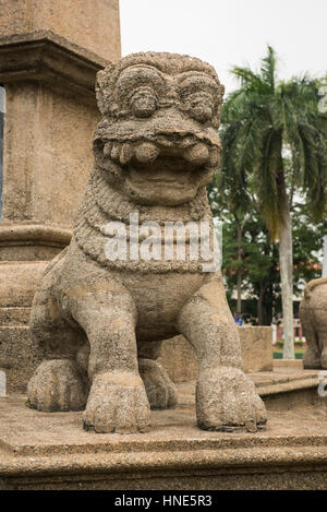 Lion statue on Independence Square, Colombo, Sri Lanka Stock Photo
