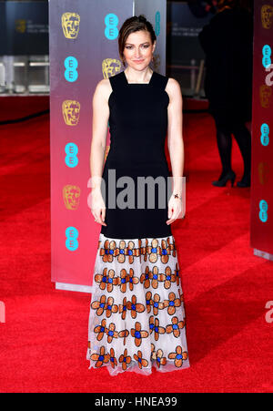 Kelly Macdonald attending the EE British Academy Film Awards held at the Royal Albert Hall, Kensington Gore, Kensington, London. Stock Photo