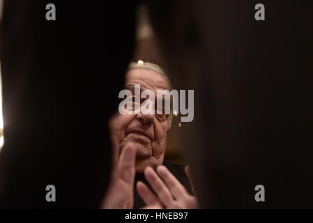 Athens, Greece. 11th Feb, 2017. State Minister Alekos Flabourari, before the speech of Greek Prime Minister Alexis Tsipras. Credit: Dimitrios Karvountzis/Pacific Press/Alamy Live News Stock Photo