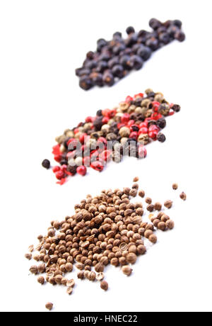 Herbs on white background  - studio shot Stock Photo