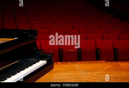 Save  Download Preview     Concert grand piano, view from stage-color version-with space for advertisement Stock Photo