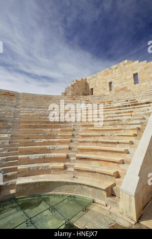 Bouleuterion-Lycian Assembly building dated in late Hellenistic period-Patara being Lycian League capital-modified as odeon in Roman era-continued ser Stock Photo