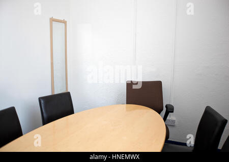 Empty conference room in television studio Stock Photo