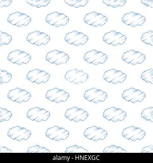 cloud. seamless pattern. children s illustration. used for printing, the website, Smart Phone, design etc Stock Vector
