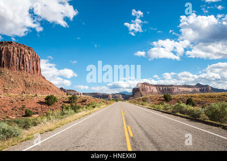 Highway, Capitol Reef National Park, Utah, USA Stock Photo