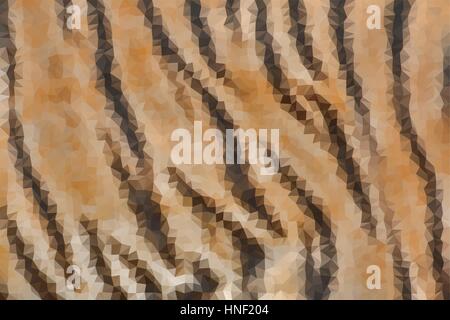 Abstract low poly animal leopard fur pattern. Nature vector background or pattern. Stock Vector