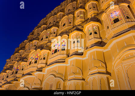 Hawa Mahal, Palace of the Winds, Detailed architecture of a historic ...