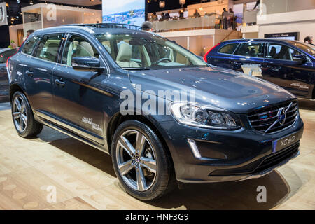 BRUSSELS - JAN 19, 2017: Volvo XC60 car presented at the Brussels Motor Show Stock Photo