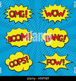 Blue firework explosion Stock Vector