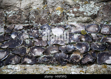 Close up of brickwork at Hadleigh Castle Stock Photo